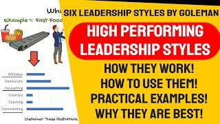 Leadership Styles  the six leadership styles you need Daniel Goleman Leadership Styles based on EI [upl. by Louella]