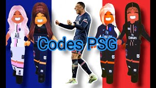 Maillots de Foot France PSG  CODES Berry Avenue  ROBLOX [upl. by Iadrahc10]