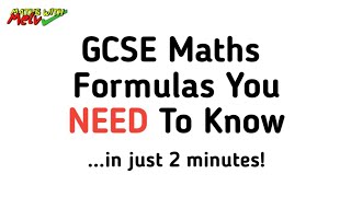 GCSE Maths Formulas You Need £ How To Use Them [upl. by Ahsiugal637]