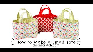 How to make a Small Tote Bag [upl. by Hgielah]