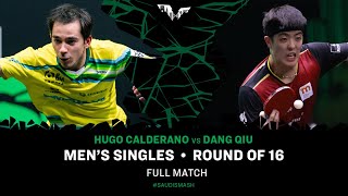 FULL MATCH  Hugo Calderano vs Dang Qiu  MS R16  SaudiSmash 2024 [upl. by Caralie]