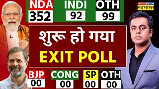 EXIT POLL 2024 LIVE Lok Sabha Election Results  NDA  INDI Alliance  PM Modi  Rahul Gandhi [upl. by Oluap]