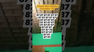 Find the hidden number quot78quot [upl. by Lesko]