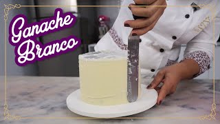 Ganache Branco Blindagem de bolo [upl. by Ahsienroc]