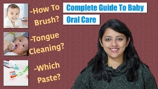 BabyTeeth amp Tongue Cleaning  Complete Oral Care Guide [upl. by Yelsnit]