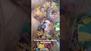 Confetti paper wholesale price india coldpyromachine fireworks automobile musiclyrics crackers [upl. by Eenor380]