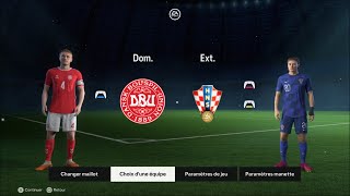 Danemark vs Croatie  UEFA World Cup Qualifiers J4  Groupe A [upl. by Adiv]