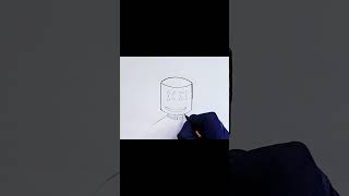 Marshmallow drawing  easyart4you marshmallowdrawing [upl. by Eenyaj434]