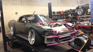 Aaron parker Fd3s EFR8374 Drift car dyno tune by Abel Ibarra  Taming the Wolf [upl. by Colton]