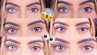 BEST COLOURED CONTACTS FOR DARK EYES [upl. by Cod]