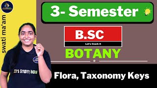 Flora Taxonomy Keys  Types Of Taxonomy Key  Single Access Keys  BSc Botany 3rd Semester [upl. by Leia]