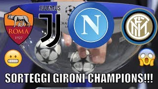 SIMULAZIONE SORTEGGIO GIRONI CHAMPIONS LEAGUE [upl. by Paucker931]