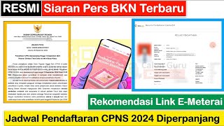 Sudah Bisa Beli eMeterai Jadwal Pendaftaran CPNS Diperpanjang Rekomendasi Link Pembelian E Meterai [upl. by Sabella]