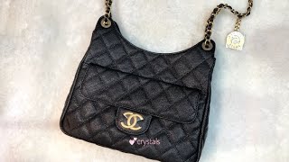 Chanel 23p caviar hobo bag WIMB [upl. by Auberon]