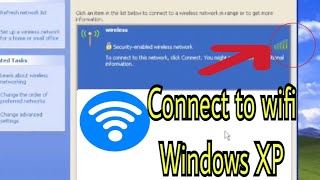 Windows XP wifi connection [upl. by Aerdna936]