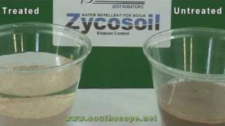 Zycosoil  Water Permeability Illustration  Sand [upl. by Zingale907]