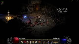 DIABLO II RESURRECTED Paladin Underground Passage Level 2 Paladin VS Undead 040824 [upl. by Talbert]