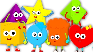 The Shapes song  Nursery Rhymes  Learn Shapes  Kids songs [upl. by Nodnarb]