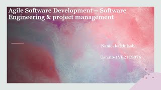 agile software development  21CS61 [upl. by Charlean]