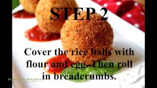 How to make authentic Arancini Sicilian stuffed rice balls [upl. by Fairley799]