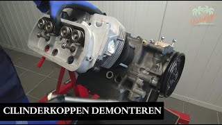 15 Motorrevisie  cilinderkoppen demonteren [upl. by Ahterod508]