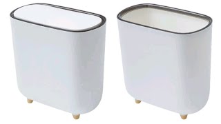 Waste bin high capacity durable pressing type garbage can trash can [upl. by Eerihs]