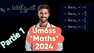 Concours Um6ss 2024  Mathématiques  Partie 1 [upl. by Yeorgi]