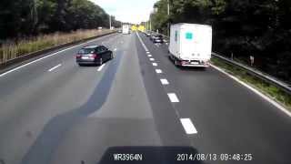 Mad driver horrible accident E40  Aalter  Belgium [upl. by Launamme493]