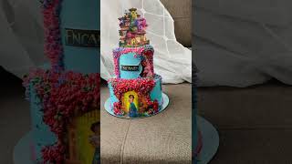 Enchanting theme cake 😍😍 bake cake trending cute trending [upl. by Einnek406]