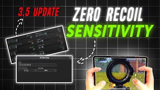 BGMI 2024 NO RECOILZERO RECOIL SENSITIVITY CODE  BGMI 35 UPDATE SENSITIVITY SETTINGS [upl. by Novek]