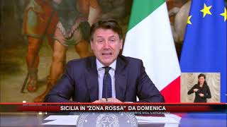 SICILIA IN ZONA ROSSA DA DOMENICA [upl. by Rabka]