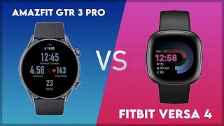 Amazfit GTR 3 Pro vs Fitbit Versa 4 Comparison [upl. by Brouwer]