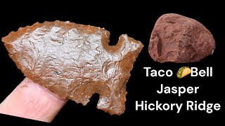 Flintknapping Taco Bell Landscape Jasper [upl. by Grenville]