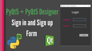 PyQt5 QtDesigner Login and Signup Forms tutorial for COMPLETE beginners [upl. by Ettigirb]