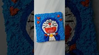 Doraemon Texture Drawing  Art Using Tissue yt doraemon art drawing shorts MissAgrawal21kids [upl. by Alekehs775]