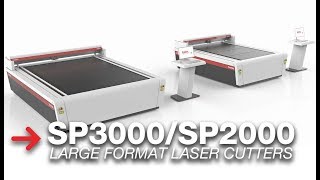 Trotec SP3000 and SP2000 LargeFormat Laser Cutters [upl. by Cirdek610]