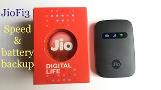 JioFi3 Battery backupspeed amp Some Other Features  JioFi JMR541 Wifi Hotspot [upl. by Anawt]