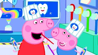 Cepillarse los dientes con Peppa  Los cuentos de Peppa la Cerdita [upl. by Calhoun713]