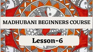 Madhubani Wall DecorBeginners course [upl. by Htilil]