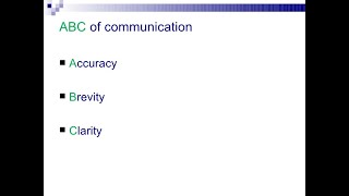 Accuracy brevity and clarity In communication [upl. by Ssepmet]