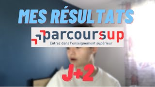 MES RÉSULTATS PARCOURSUP J2 [upl. by Hadria376]