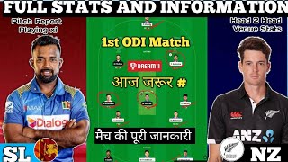 SL vs NZ Dream11 Prediction  SL vs NZ 1st ODI Match Fantasy Tips  SL vs NZ Dream11 Match Today [upl. by Anilosi]