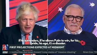 Brian Cox stares down Boris Johnson during debate on Donald Trump [upl. by Wilen133]