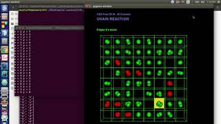 Chain Reaction game playing by AI Bot [upl. by Attelra]