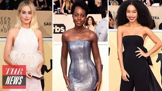 Best Looks From 2018 SAG Awards Red Carpet Alison Brie Mary J Blige amp More  THR News [upl. by Sim406]