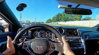 POV Drive 800HP Nissan GTR R35  Insane Sound LOUD Exhaust [upl. by Michigan310]