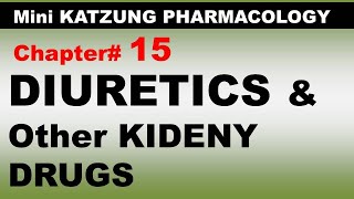 Chp15Mini KATZUNG Pharma  Diuretics amp Drugs working on Kidney  Dr Asif Lectures [upl. by Anitteb]