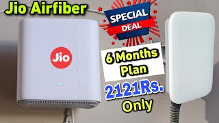 Jio Airfiber 6 Months Plan Only 2121Rs 🤑  Jio Airfiber Installation  Jio Airfiber 5G Plans [upl. by Hayidah65]