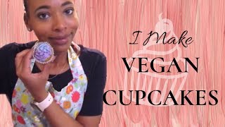 1st Time Making My Favourite Vegan Cupcake Recipe  BAKE WITH ME [upl. by Eidnac]