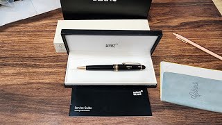 Montblanc Meisterstuck Rose GoldCoated Ballpoint Pen ของแท้เป็นอย่างไร และวิธีการเปลี่ยนหมึก [upl. by Qirat]